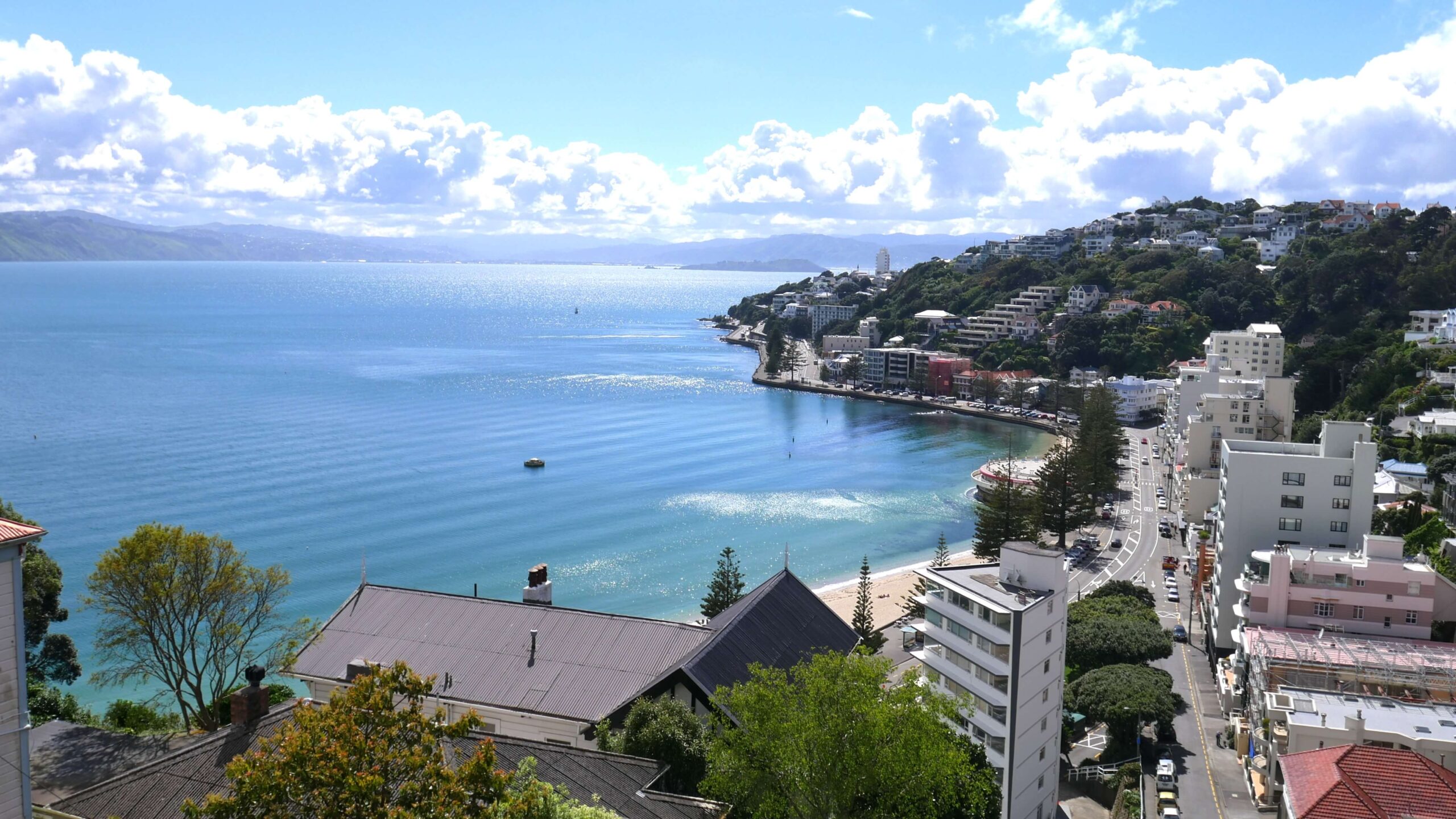 taking iconic photos in Wellington, New Zealand